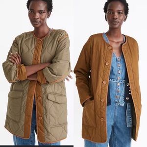 NWOT Reversible Quilted Linder Coat